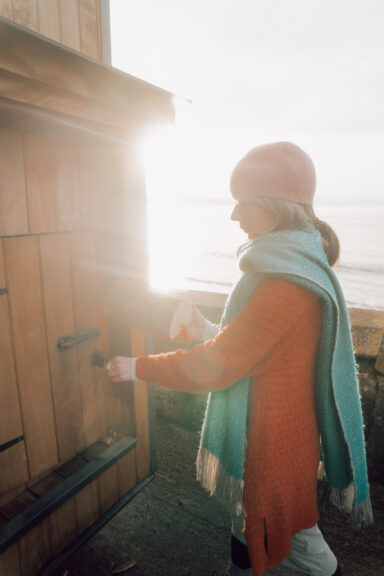 Bronwyn Connolly, Founder of Wild Wellness Sauna at Garrettstown Beach Cork