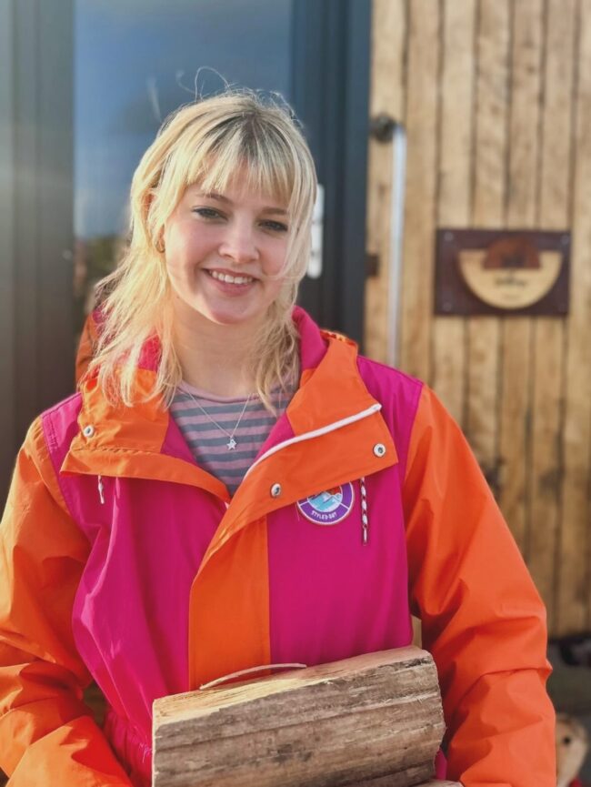 Jess Dempsey, Yoga Teacher and Sauna Host at Wild Wellness Sauna, Garrettstown Beach Cork