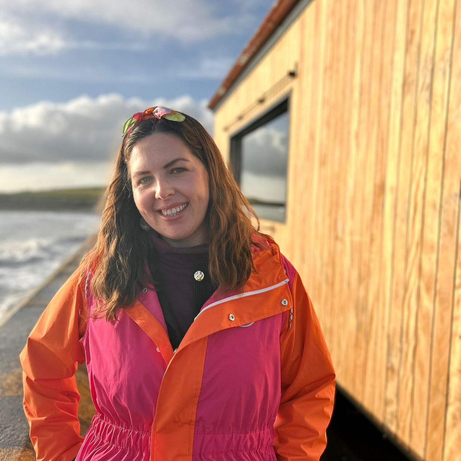 Hazel, Holistic Wellness Facilitator at Wild Wellness Sauna, Garrettstown Beach Cork