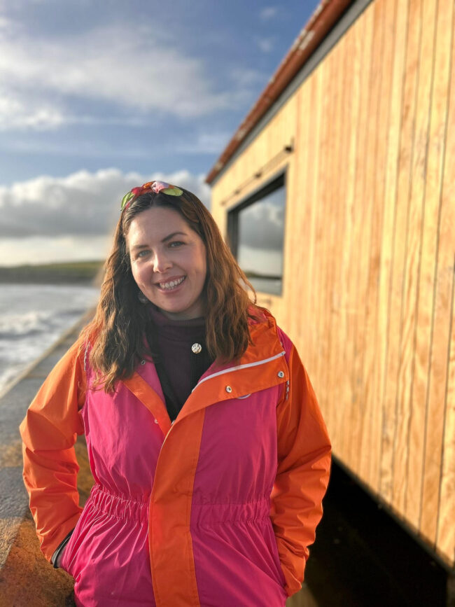 Hazel, Holistic Wellness Facilitator at Wild Wellness Sauna, Garrettstown Beach Cork